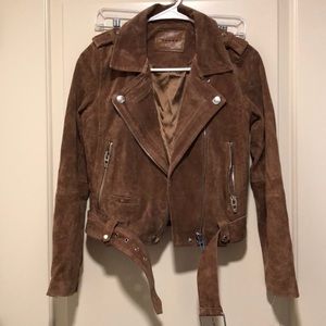 NYC suede moto jacket